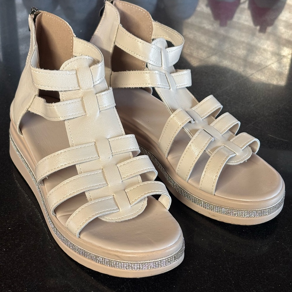 Gladiator Wedge Sandals - Picture 2 of 8